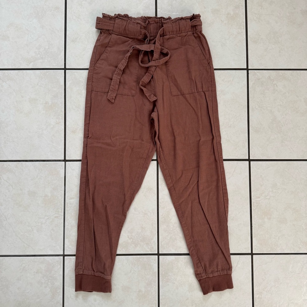 Forever 21 Brown Linen Pants